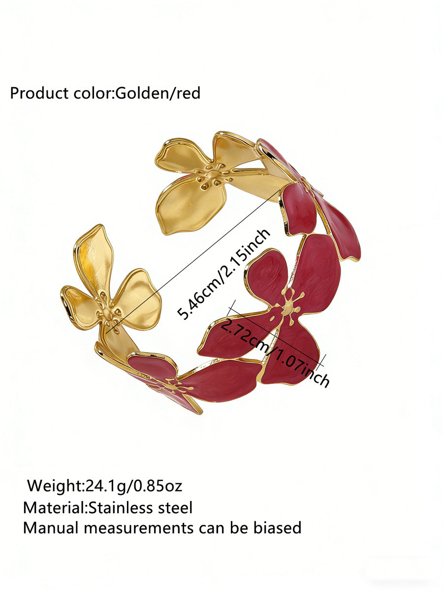 Stainless Steel Enamel Bracelet