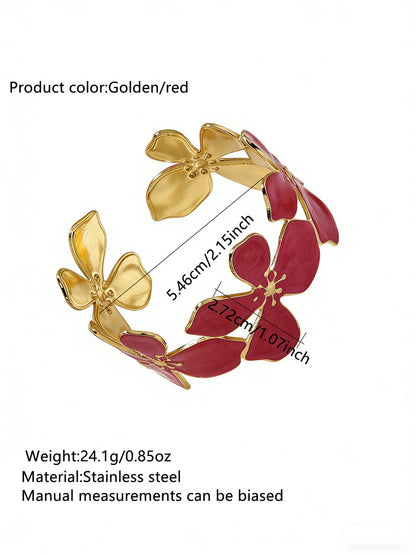 Stainless Steel Enamel Bracelet