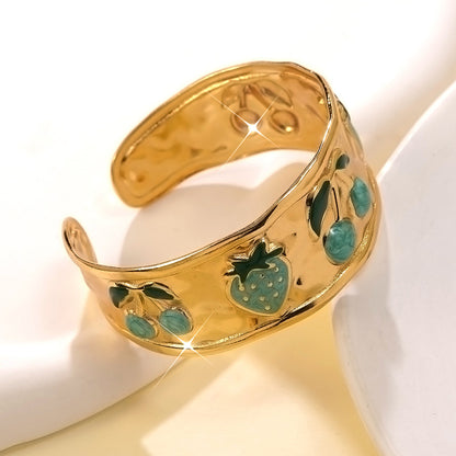 Stainless Steel Enamel Bracelet