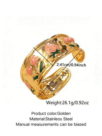 Stainless Steel Enamel Bracelet