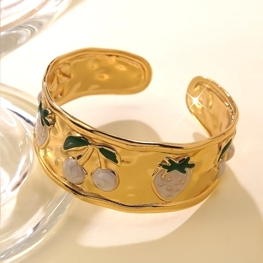 Stainless Steel Enamel Bracelet