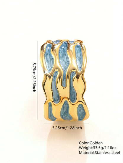 Stainless Steel Enamel Bracelet