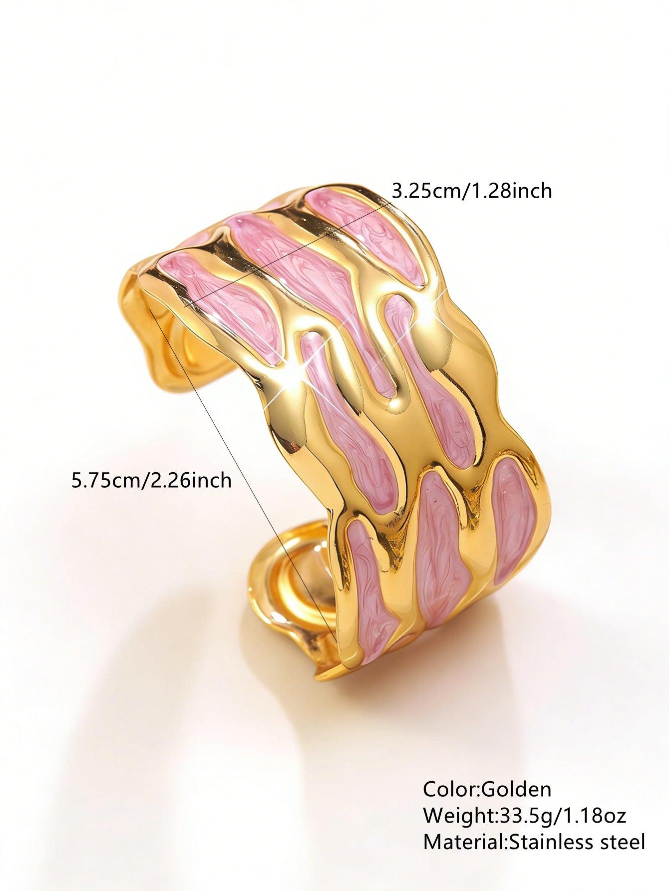 Stainless Steel Enamel Bracelet