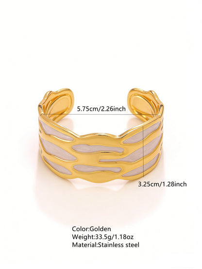 Stainless Steel Enamel Bracelet