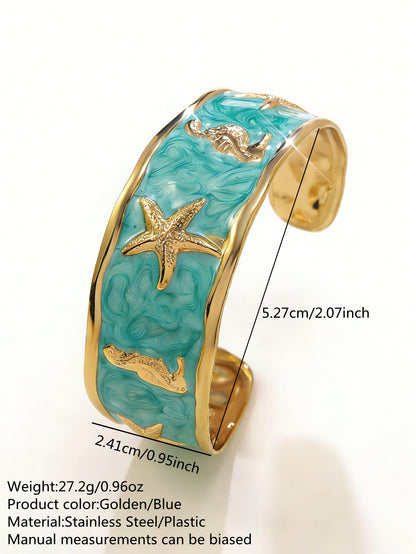 Stainless Steel Enamel Bracelet