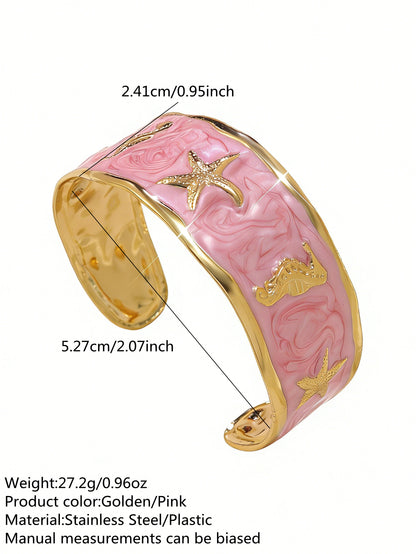 Stainless Steel Enamel Bracelet