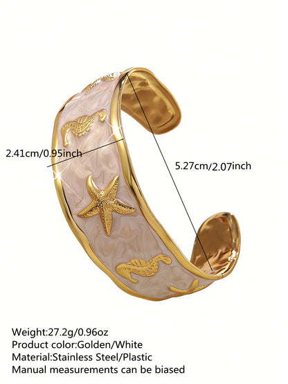 Stainless Steel Enamel Bracelet