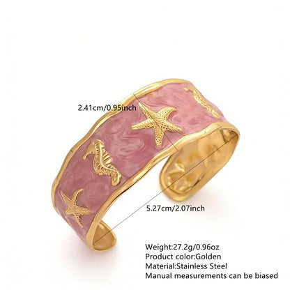 Stainless Steel Enamel Bracelet