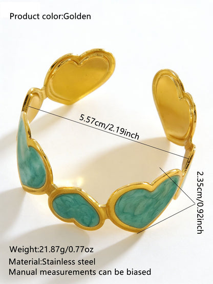 Stainless Steel Enamel Bracelet