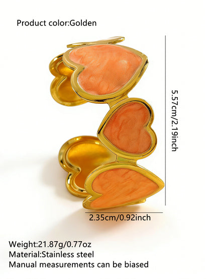 Stainless Steel Enamel Bracelet