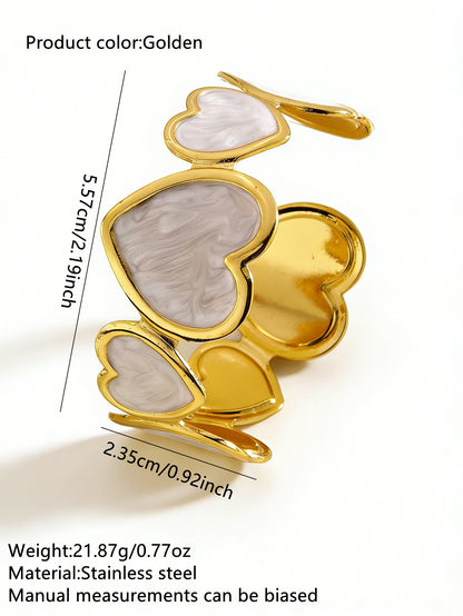 Stainless Steel Enamel Bracelet