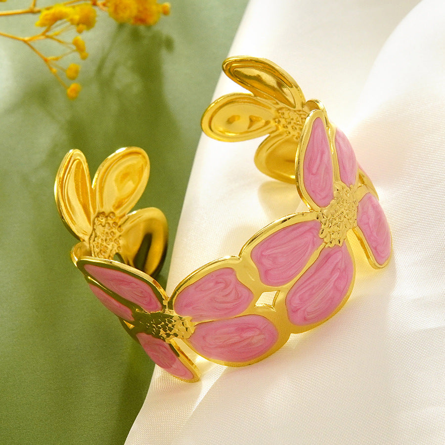 Stainless Steel Enamel Bracelet