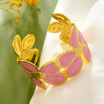 Stainless Steel Enamel Bracelet