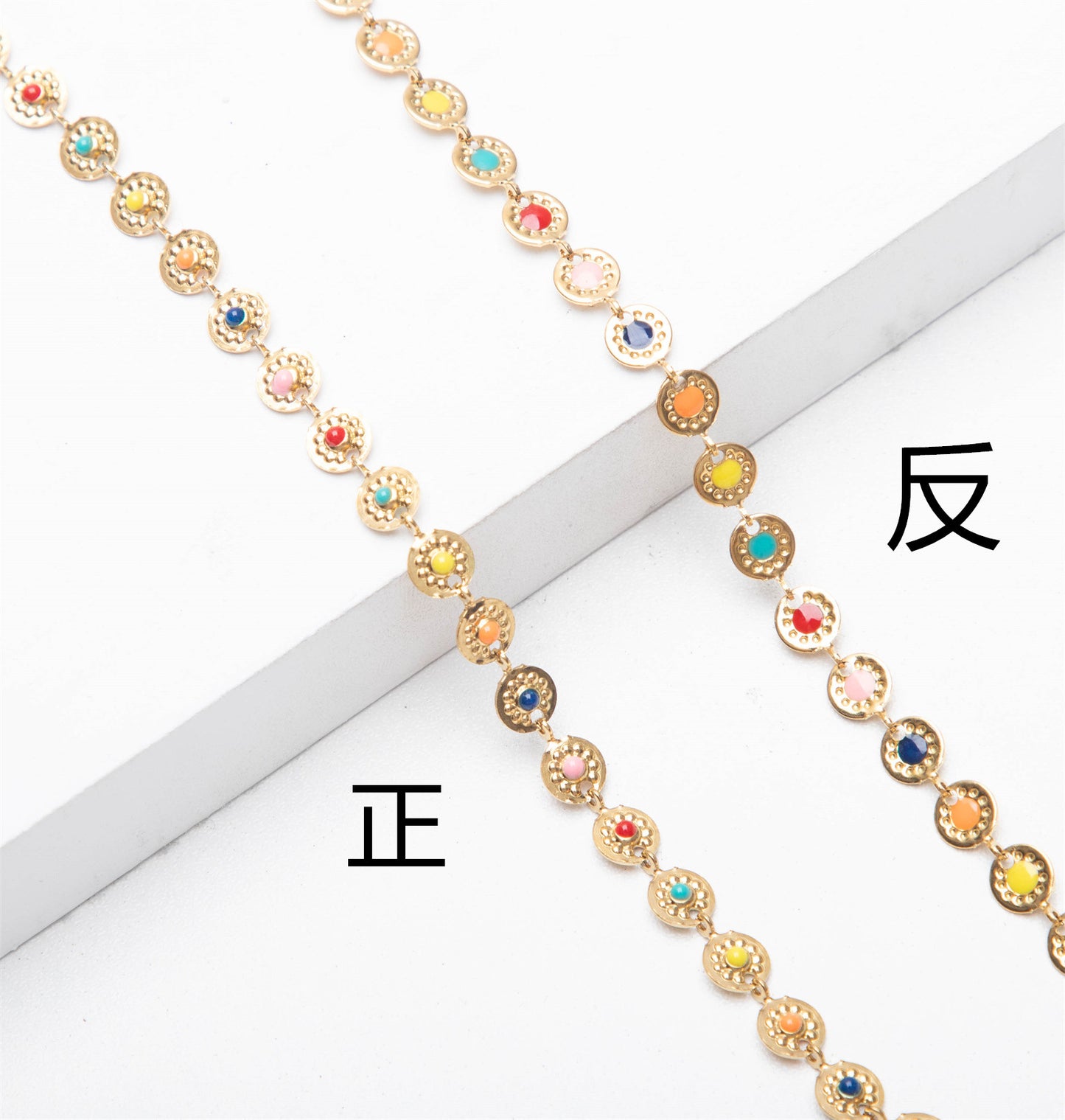 Stainless Steel Enamel Straw Hat Jewelry Set