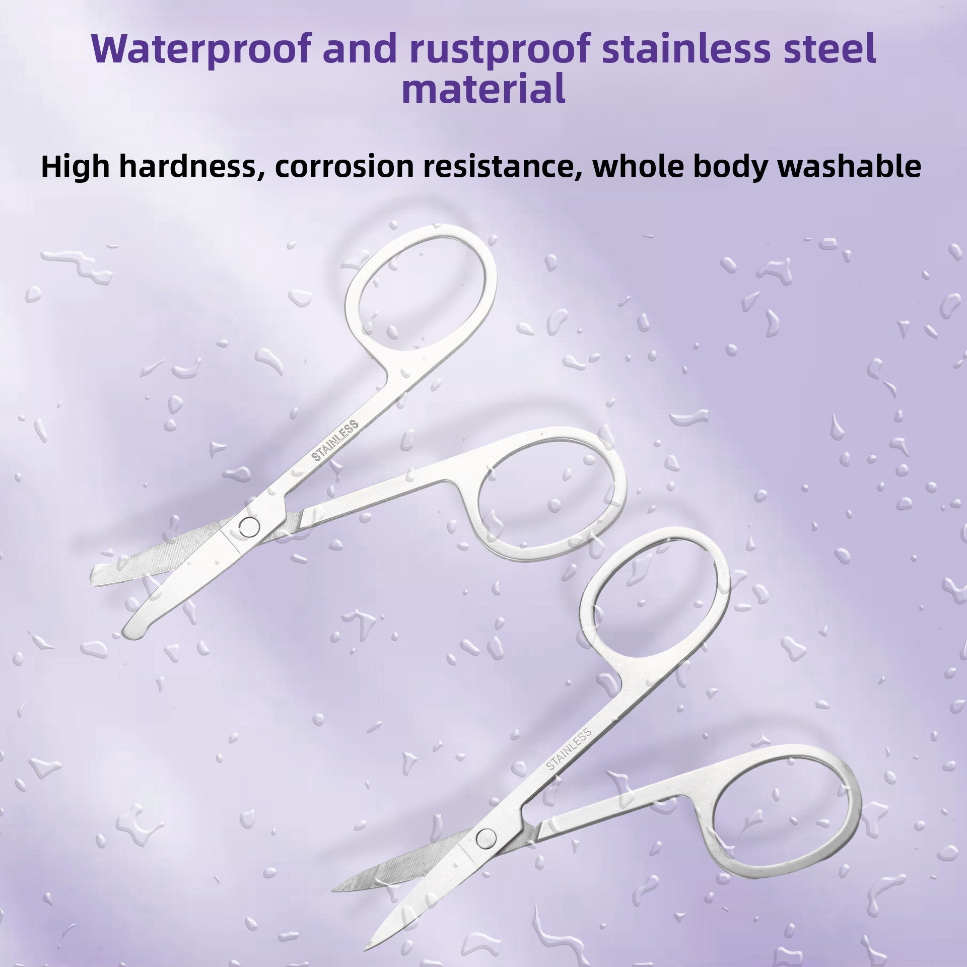 Stainless steel eyebrow clippers