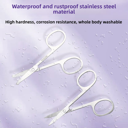 Stainless steel eyebrow clippers