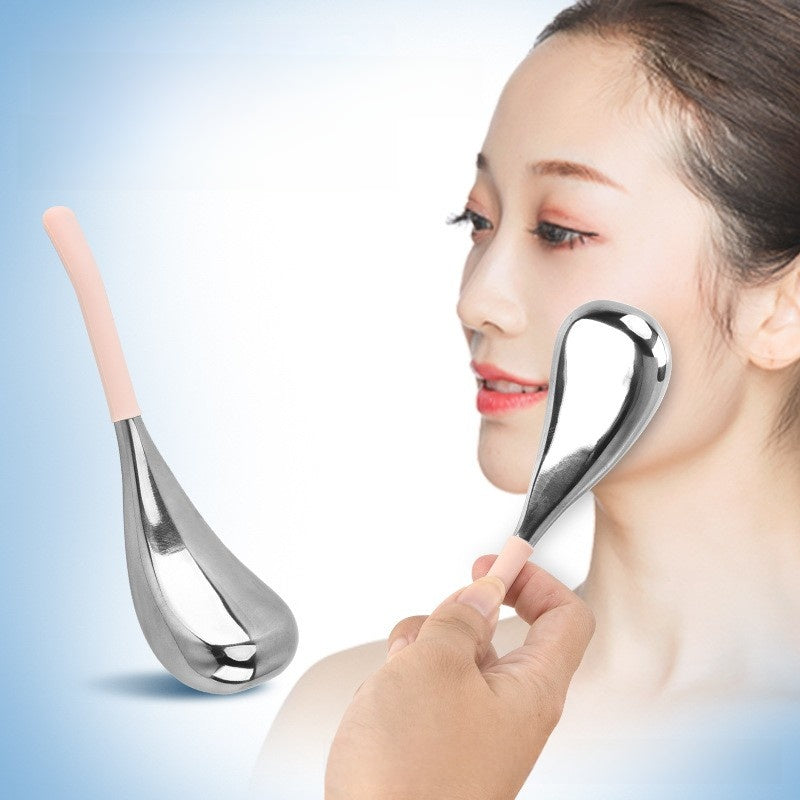 Stainless Steel Facial Ice Ball Massage Spoon