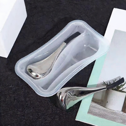 Stainless Steel Facial Ice Massage Ball and Spoon