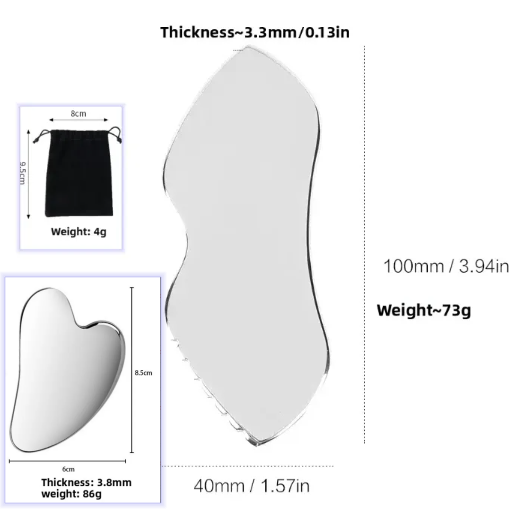Stainless Steel Facial Scraping Massage Board