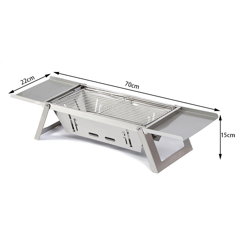 Stainless Steel Foldable Charcoal Barbecue Grill