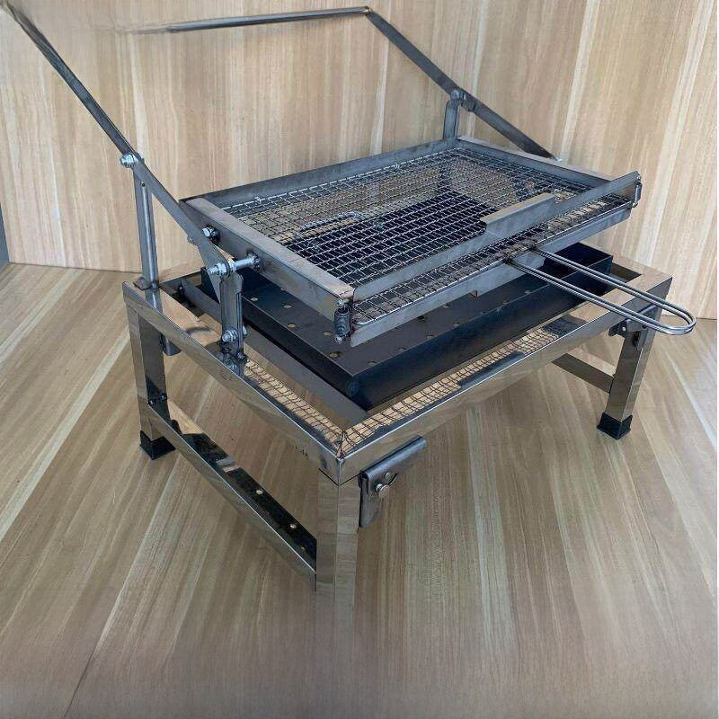 Stainless Steel Foldable Rotatable Barbecue Grill