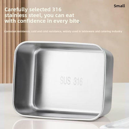 Stainless steel food storage box