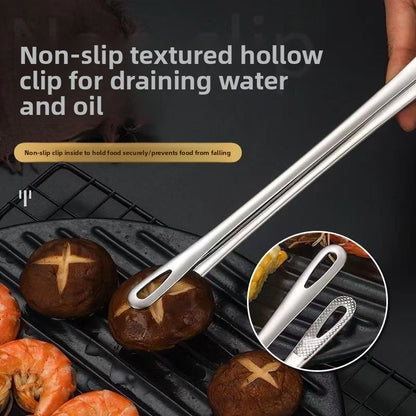 Stainless Steel Food Tongs for Cooking and Grilling