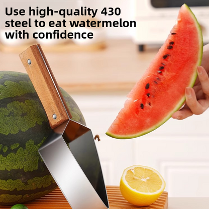 Stainless Steel Fruit Slicer with Wood Handle