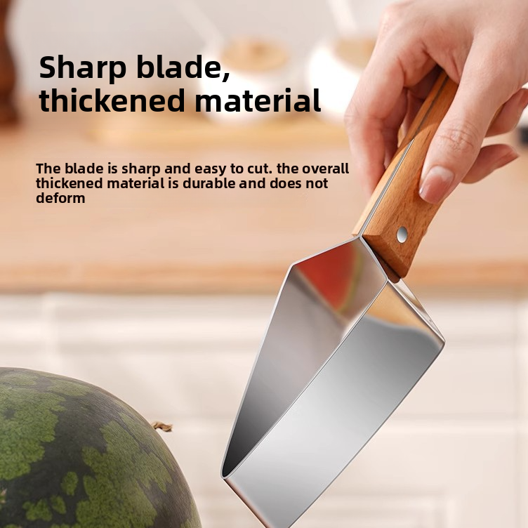 Stainless Steel Fruit Slicer with Wood Handle