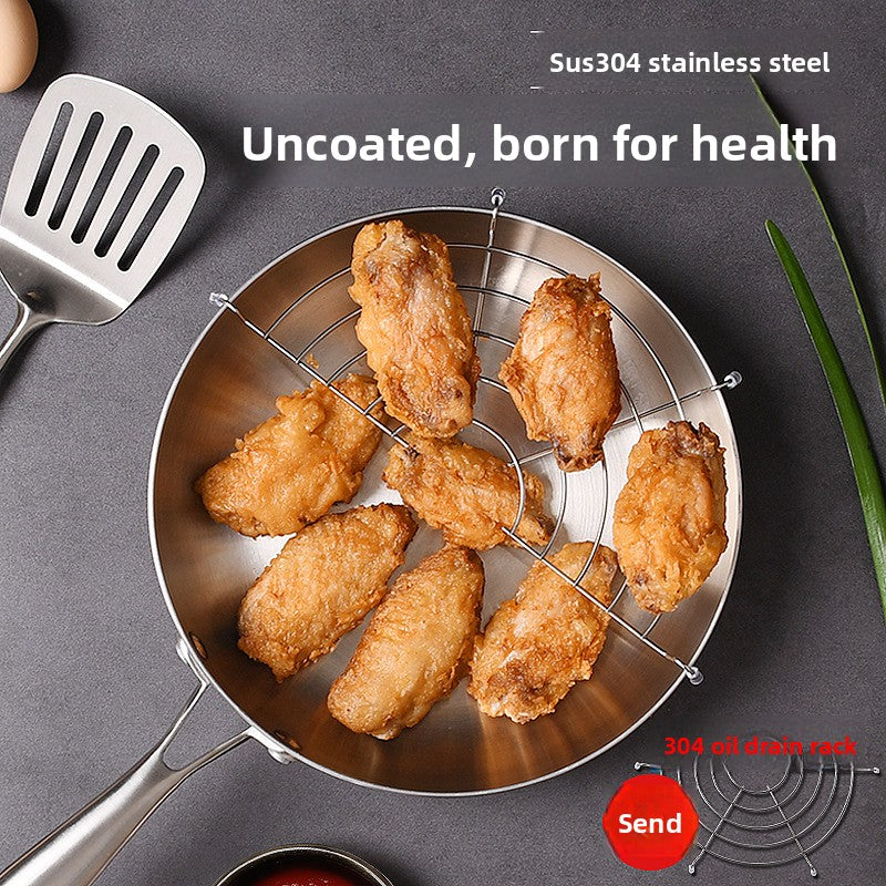 stainless steel frying pan
