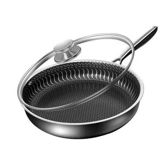 Stainless steel frying pan