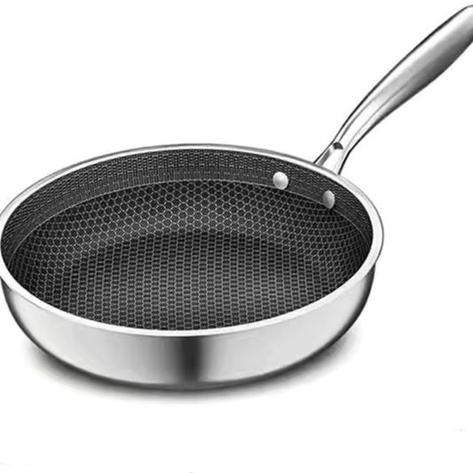 Stainless steel frying pan