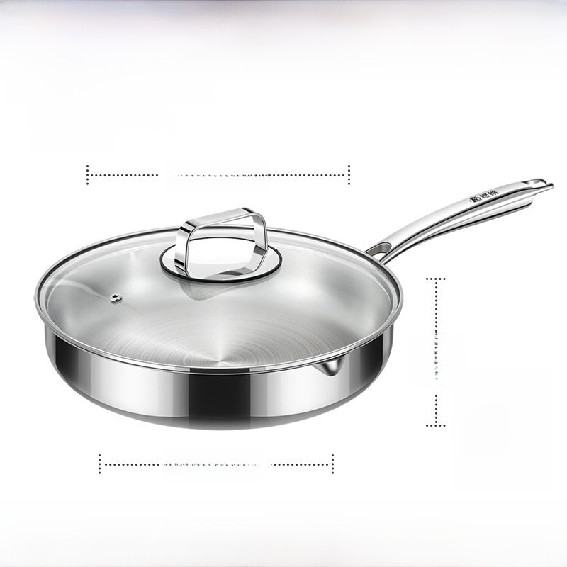 stainless steel frying pan
