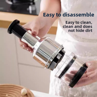 Stainless Steel Garlic Crusher Kitchen Mincer Tool