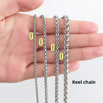 Stainless Steel Geometric Necklace Chain