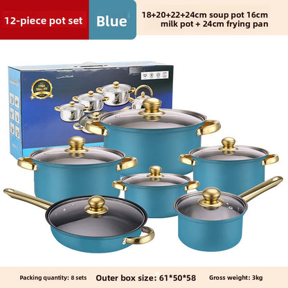 Stainless Steel Glass Lids Cookware Set