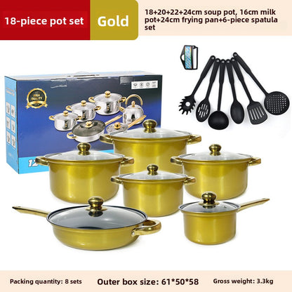 Stainless Steel Glass Lids Cookware Set