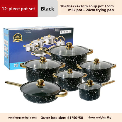 Stainless Steel Glass Lids Cookware Set