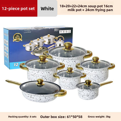 Stainless Steel Glass Lids Cookware Set