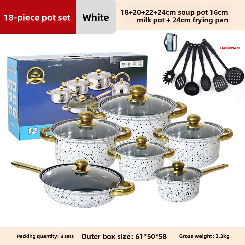 Stainless Steel Glass Lids Cookware Set