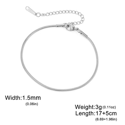 Stainless steel gold bracelet