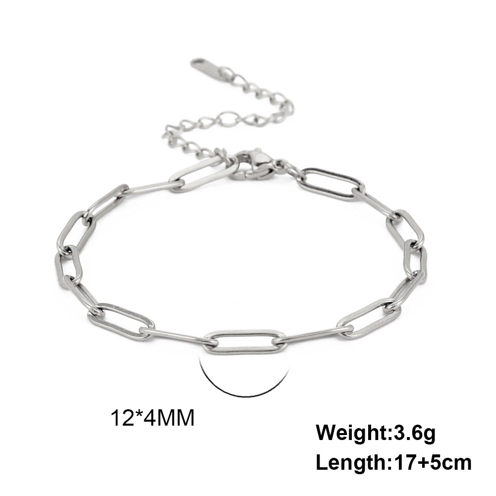 Stainless steel gold bracelet