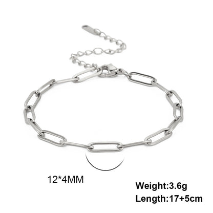Stainless steel gold bracelet