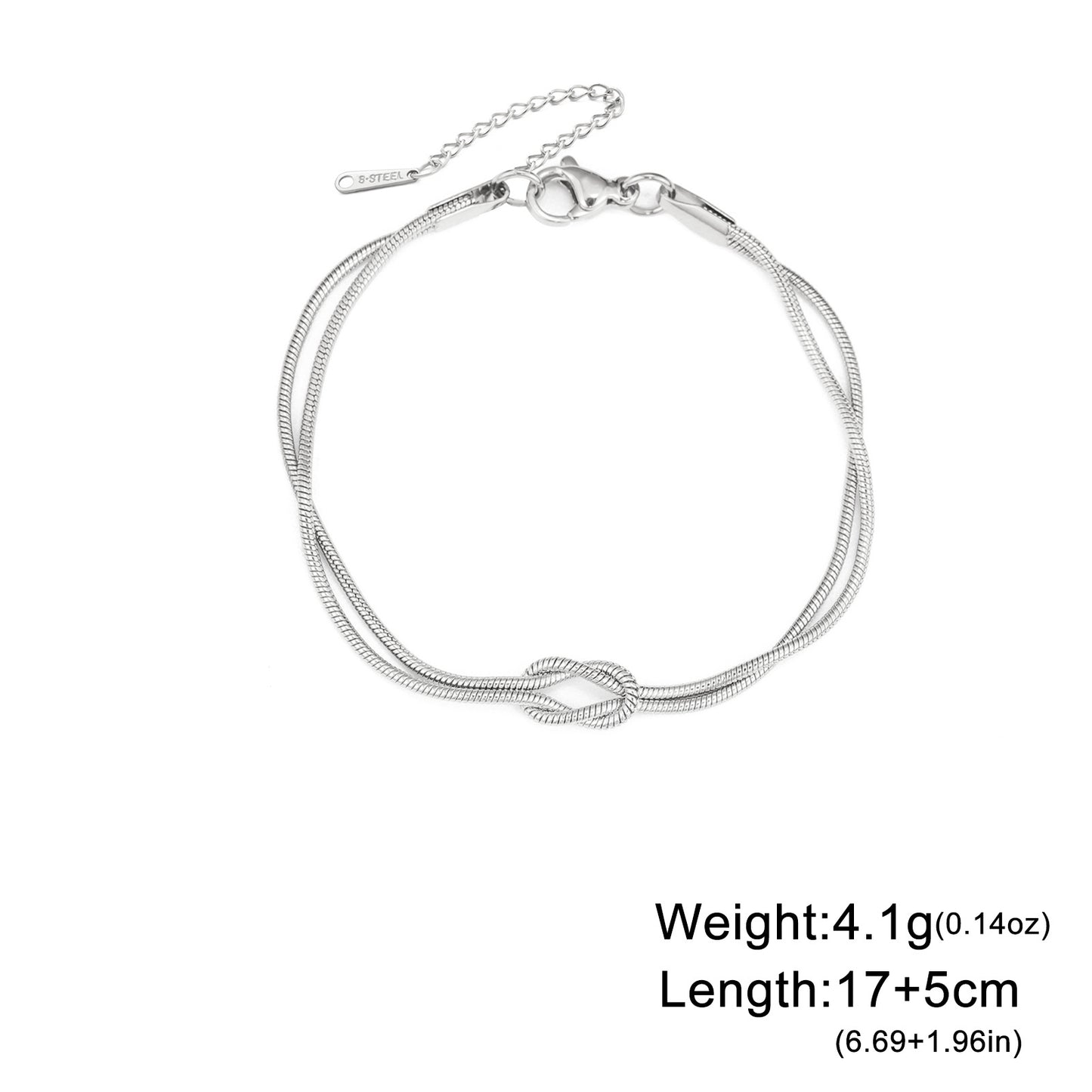 Stainless steel gold bracelet