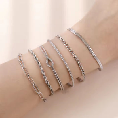 Stainless steel gold bracelet