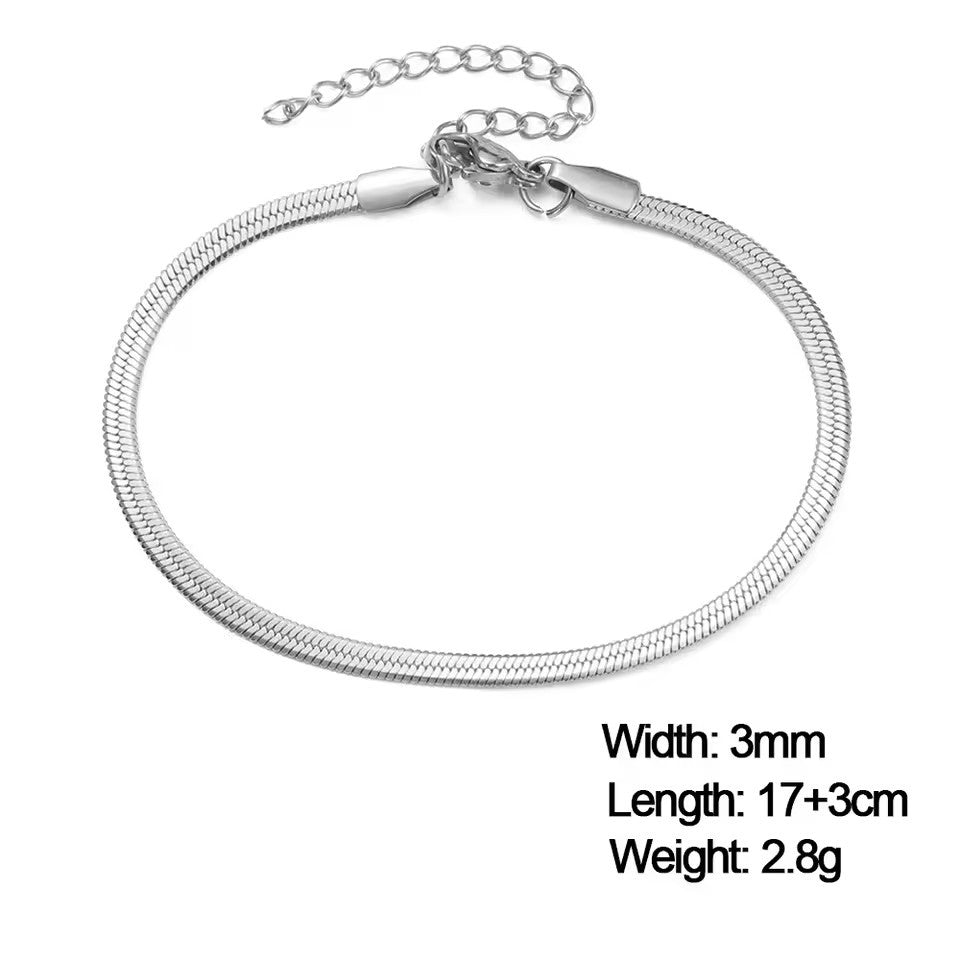 Stainless steel gold bracelet