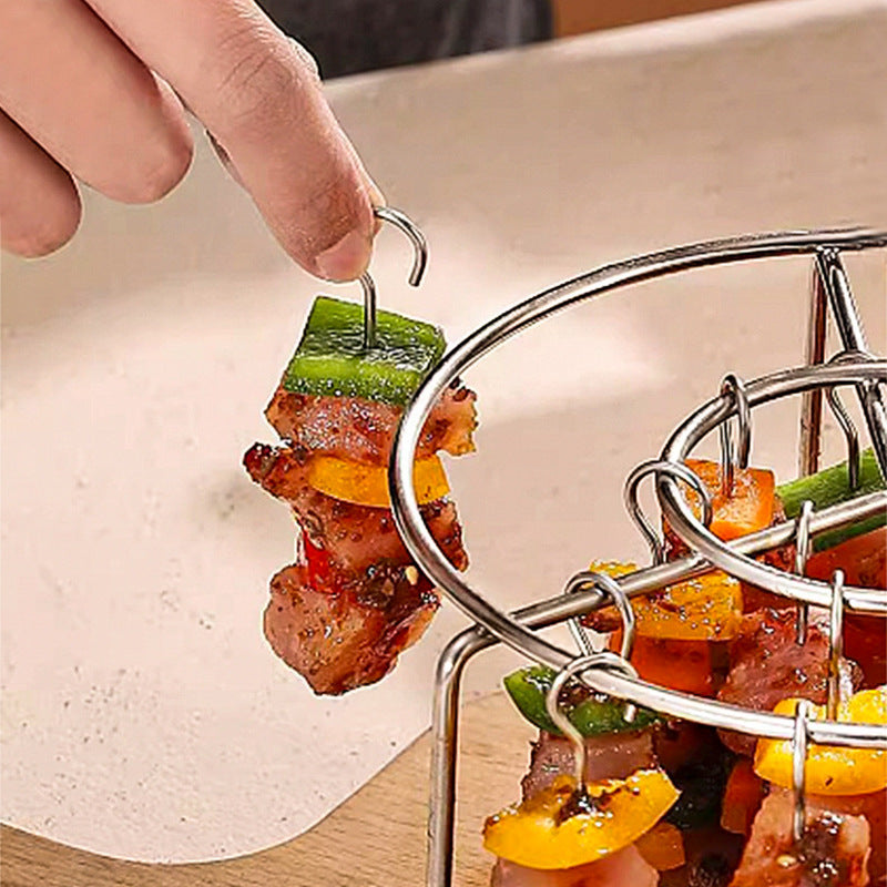 Stainless Steel Grill and Skewer Set