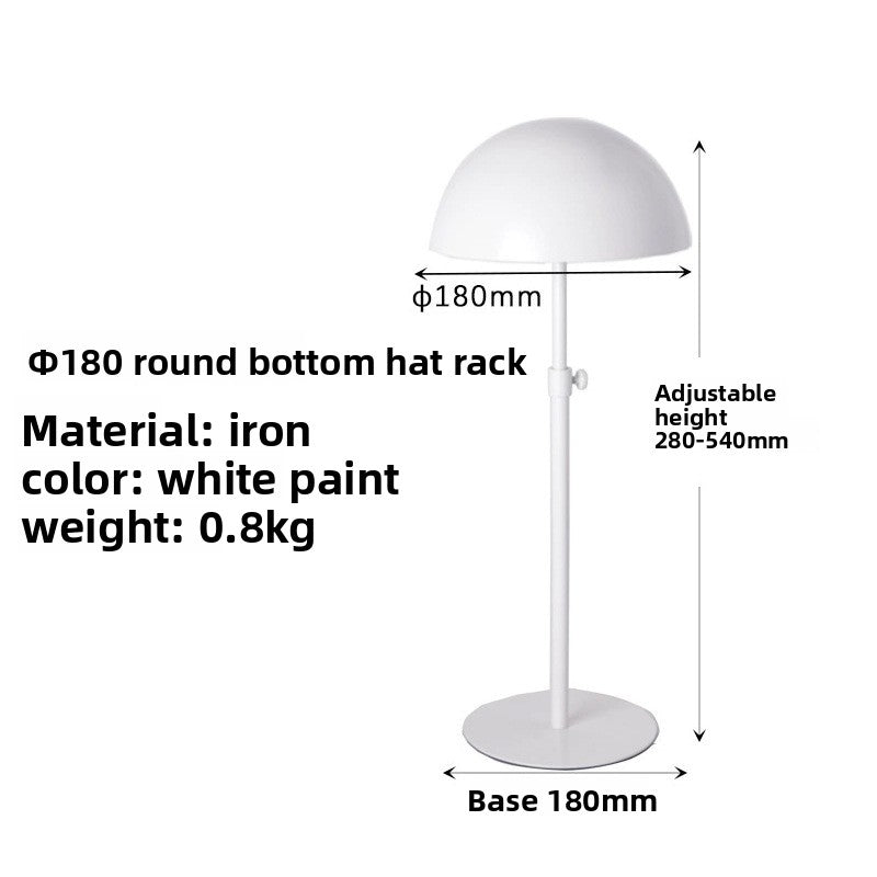 Stainless steel hat display stand