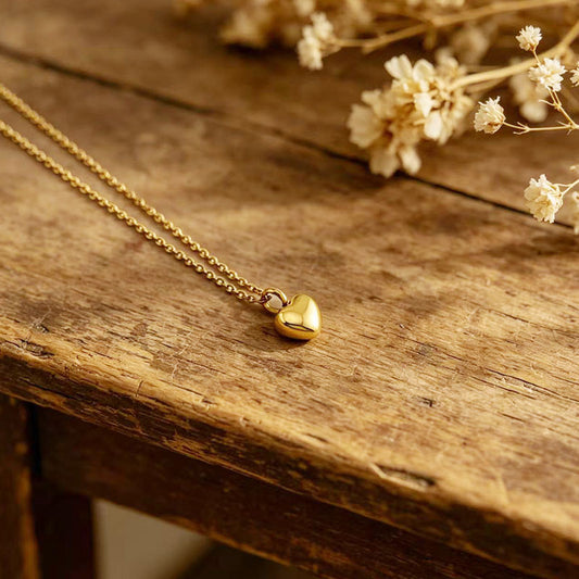 Stainless Steel Heart-Shaped Ash Necklace