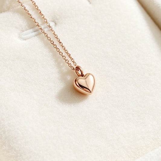 Stainless Steel Heart-Shaped Ash Necklace